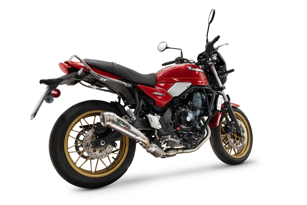 GPR auspuff kompatibel mit  Kawasaki Z 650 RS 2024-2025, Powercone Evo, Homologierte auspuff für lärm mit verbindungsrohr und katalysator 