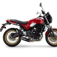 GPR auspuff kompatibel mit  Kawasaki Z 650 RS 2024-2025, M3 Black Titanium, Racing-Komplettsystem-Auspuff, einschließlich Krümmer und abnehmbarem DB-Killer 