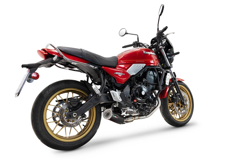 GPR auspuff kompatibel mit  Kawasaki Z 650 RS 2024-2025, M3 Black Titanium, Racing-Komplettsystem-Auspuff, einschließlich Krümmer und abnehmbarem DB-Killer 