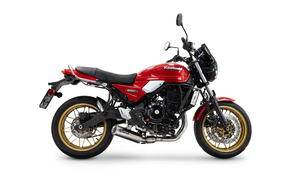 GPR auspuff kompatibel mit  Kawasaki Z 650 RS 2024-2025, M3 Inox , Kompletter Rennauspuff, geliefert mit spezifischem Krümmer, Artikel ohne Homologation 