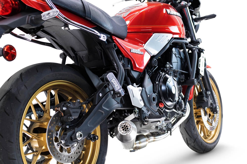 GPR auspuff kompatibel mit  Kawasaki Z 650 RS 2024-2025, Ultracone, Kompletter Rennauspuff, geliefert mit spezifischem Krümmer, Artikel ohne Homologation 