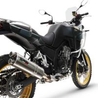 GPR auspuff kompatibel mit  Kove 800X 2024-2026, Dual Inox, Racing Slip-on, inkl. Verbindungsrohr, herausnehmbarem DB-Killer, ohne ABE 