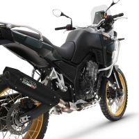 GPR auspuff kompatibel mit  Kove 800X 2024-2026, Furore-X Titanio Nero, Racing Slip-on, inkl. Verbindungsrohr, herausnehmbarem DB-Killer, ohne ABE 