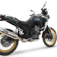 GPR auspuff kompatibel mit  Kove 800X 2024-2026, Furore-X Acciaio Inox, Racing Slip-on, inkl. Verbindungsrohr, herausnehmbarem DB-Killer, ohne ABE 