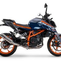 GPR auspuff kompatibel mit  Ktm Duke 390 2024-2025, M3 Inox , Zugelassener legaler Slip-On-Auspuff mit Abe, einschließlich abnehmbarem DB-Killer und Verbindungsrohr 