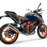 GPR auspuff kompatibel mit  Ktm Duke 390 2024-2025, M3 Inox , Zugelassener legaler Slip-On-Auspuff mit Abe, einschließlich abnehmbarem DB-Killer und Verbindungsrohr 