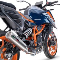 GPR auspuff kompatibel mit  Ktm Duke 390 2024-2025, M3 Inox , Zugelassener legaler Slip-On-Auspuff mit Abe, einschließlich abnehmbarem DB-Killer und Verbindungsrohr 