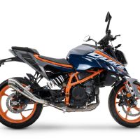 GPR auspuff kompatibel mit  Ktm Duke 390 2024-2025, Powercone Evo, Zugelassener legaler Slip-On-Auspuff mit Abe, einschließlich abnehmbarem DB-Killer und Verbindungsrohr 
