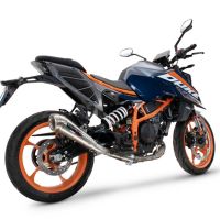 GPR auspuff kompatibel mit  Ktm Duke 390 2024-2025, Powercone Evo, Zugelassener legaler Slip-On-Auspuff mit Abe, einschließlich abnehmbarem DB-Killer und Verbindungsrohr 