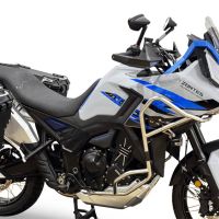 GPR TECH Zontes 703 F 2025/2026 Seitenkofferpaar aus Aluminium , Farbe Schwarz mit speziellem Gepäckträger Fassungsvermögen 38 Liter + 38 Liter