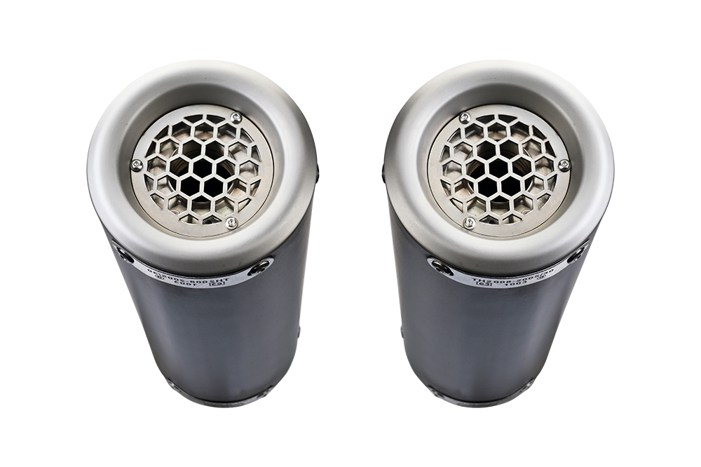 GPR auspuff kompatibel mit  Ducati Monster 1100 2009-2010, M3 Black Titanium, Doppelt homologierter legaler Slip-On-Auspuff mit ABE, einschließlich abnehmbarer DB-Killer, Link Pipes und Katalysatoren 