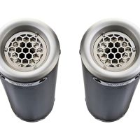 GPR auspuff kompatibel mit  Ducati Monster 1100 2009-2010, M3 Black Titanium, Doppelt homologierter legaler Slip-On-Auspuff mit ABE, einschließlich abnehmbarer DB-Killer, Link Pipes und Katalysatoren 