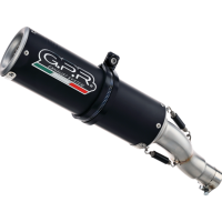 GPR auspuff kompatibel mit  Aprilia RS 457 2024-2025, M3 Black Titanium, Racing-Komplettsystem-Auspuff, einschließlich Krümmer und abnehmbarem DB-Killer 