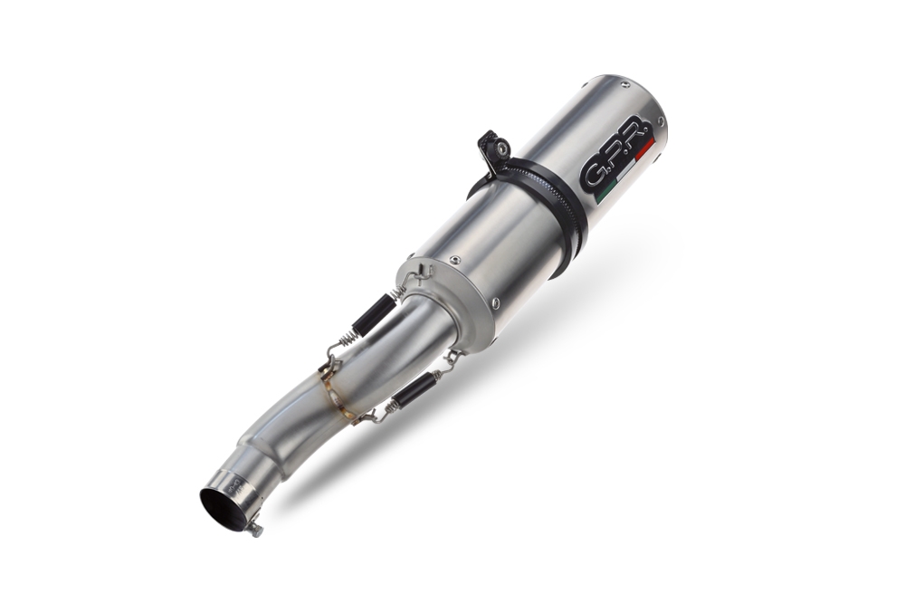 GPR auspuff kompatibel mit  Moto Guzzi V85 TT 2019-2020, M3 Inox , Rennauspuff, mit Verbindungsrohren, Artikel ohne Genehmigung 