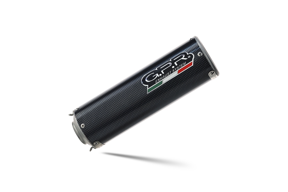 GPR auspuff kompatibel mit  Moto Guzzi V85 TT 2019-2020, M3 Poppy , Rennauspuff, mit Verbindungsrohren, Artikel ohne Genehmigung 
