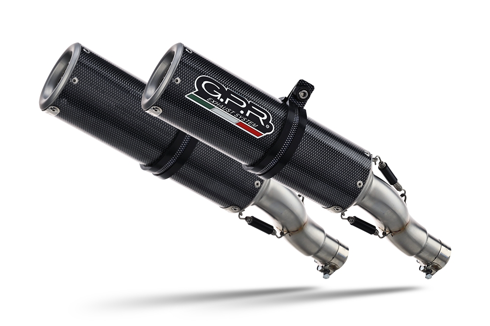 GPR auspuff kompatibel mit  Kawasaki Z 1000 Sx 2011-2016, M3 Poppy , Doppelter Rennauspuff, mit Verbindungsrohren, Artikel ohne Genehmigung 