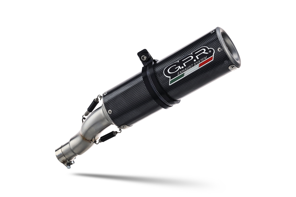GPR auspuff kompatibel mit  Moto Guzzi V85 TT 2019-2020, M3 Poppy , Rennauspuff, mit Verbindungsrohren, Artikel ohne Genehmigung 