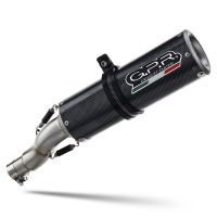 GPR auspuff kompatibel mit  Moto Guzzi V85 TT 2019-2020, M3 Poppy , Rennauspuff, mit Verbindungsrohren, Artikel ohne Genehmigung 