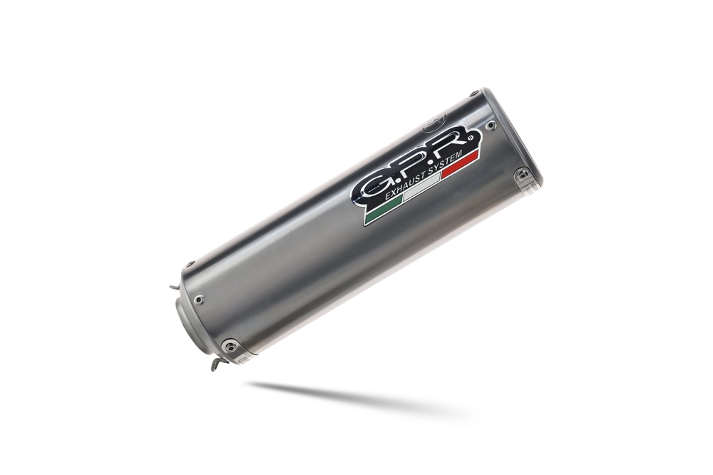 GPR auspuff kompatibel mit  Bmw R Nine-T 1200 -Pure -Racer -Urban G-S 2017-2023, M3 Titanium Natural, Zugelassener legaler Slip-On-Auspuff mit Abe, einschließlich abnehmbarem DB-Killer und Verbindungsrohr 