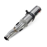 GPR auspuff kompatibel mit  Bmw R Nine-T 1200 -Pure -Racer -Urban G-S 2017-2023, M3 Titanium Natural, Zugelassener legaler Slip-On-Auspuff mit Abe, einschließlich abnehmbarem DB-Killer und Verbindungsrohr 