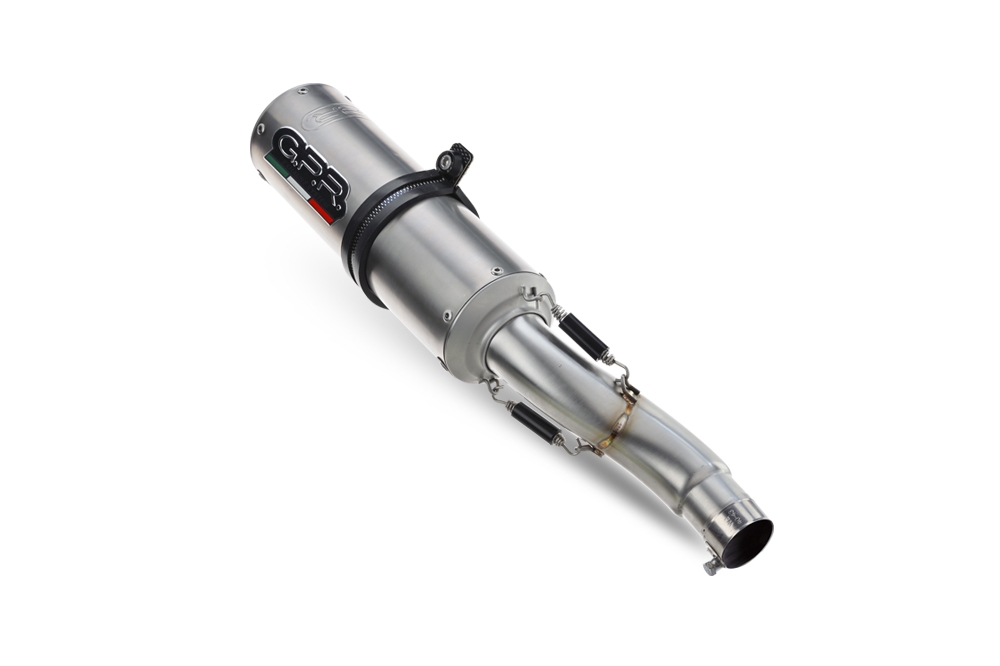 GPR auspuff kompatibel mit  Ducati Diavel 1198 2011-2016, M3 Titanium Natural, Rennauspuff, mit Verbindungsrohren, Artikel ohne Genehmigung 