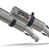 GPR auspuff kompatibel mit  Ducati 998 -R -FE  2001-2004, M3 Titanium Natural, Doppelt homologierter legaler Slip-On-Auspuff mit ABE, einschließlich abnehmbarer DB-Killer und verbindungsrohre 