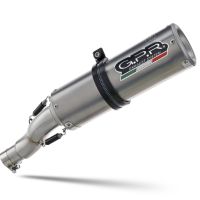 GPR auspuff kompatibel mit  Bmw R Nine-T 1200 -Pure -Racer -Urban G-S 2017-2023, M3 Titanium Natural, Zugelassener legaler Slip-On-Auspuff mit Abe, einschließlich abnehmbarem DB-Killer und Verbindungsrohr 