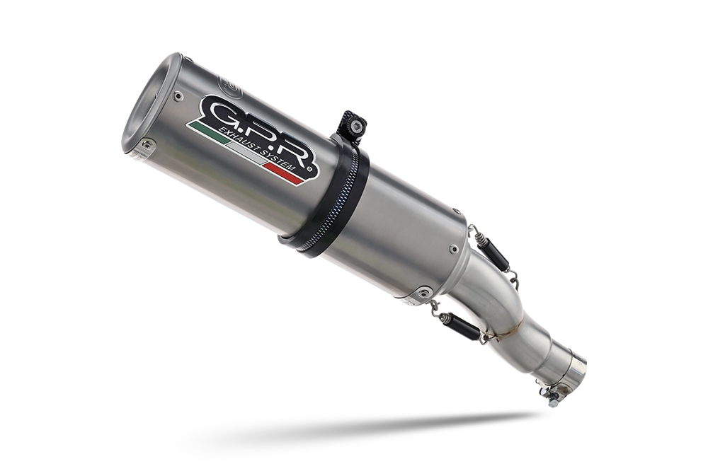 GPR auspuff kompatibel mit  Ducati Diavel 1198 2011-2016, M3 Titanium Natural, Rennauspuff, mit Verbindungsrohren, Artikel ohne Genehmigung 