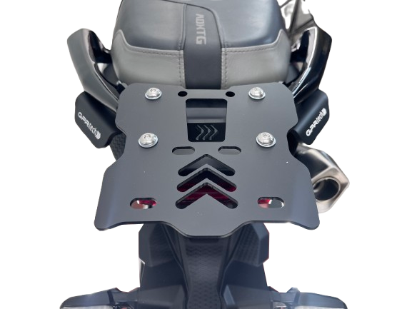 GPR TECH Sym ADX TG 400 2024/2026 e5 Plus Gepäckträger hintenTop Case ALPITECH 26 > 35 LT Gepäckträger hinten, aus Edelstahl mit 4 Verankerungspunkten