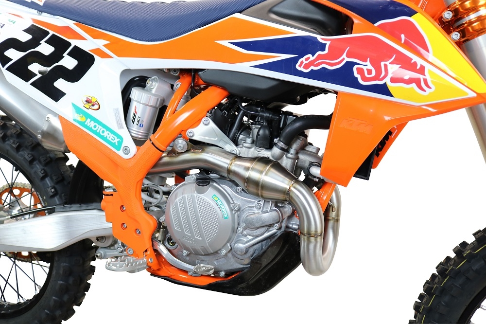 GPR auspuff kompatibel mit  Gas Gas EC 450F 2021-2023, Pentacross Inox, Racing-Komplettsystem-Auspuff, einschließlich Krümmer und abnehmbarem DB-Killer 