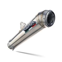 GPR auspuff kompatibel mit  Bmw F 800 Gs 2016-2018, Powercone Evo, Zugelassener legaler Slip-On-Auspuff mit Abe, einschließlich abnehmbarem DB-Killer und Verbindungsrohr 