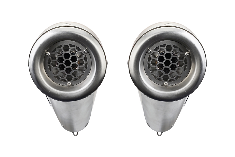 GPR auspuff kompatibel mit  Ducati Streetfighter 848 2011-2014, Powercone Evo, Doppelt homologierter legaler Slip-On-Auspuff mit ABE, einschließlich abnehmbarer DB-Killer und verbindungsrohre 