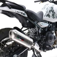 GPR auspuff kompatibel mit  Royal Enfield Himalayan 450  2024-2025, Satinox, Zugelassener legaler Slip-On-Auspuff mit Abe, einschließlich abnehmbarem DB-Killer und Verbindungsrohr 