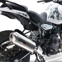 GPR auspuff kompatibel mit  Royal Enfield Himalayan 450  2024-2025, Satinox, Zugelassener legaler Slip-On-Auspuff mit Abe, einschließlich abnehmbarem DB-Killer und Verbindungsrohr 