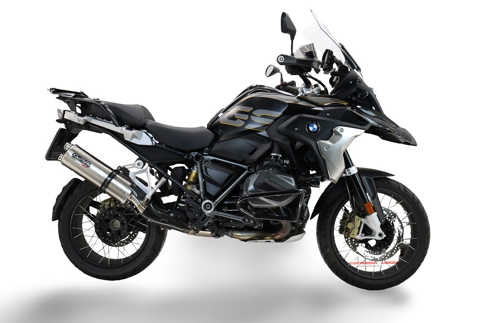 GPR auspuff kompatibel mit  Bmw R 1250 Gs Adventure 2019-2020, Dual Inox, Zugelassener legaler Slip-On-Auspuff mit Abe, einschließlich abnehmbarem DB-Killer und Verbindungsrohr 