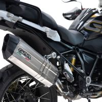 GPR auspuff kompatibel mit  Bmw R 1250 Gs 2019-2020, Hyper Sonic Titanium, Zugelassener legaler Slip-On-Auspuff mit Abe, einschließlich abnehmbarem DB-Killer und Verbindungsrohr 