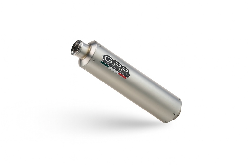 GPR auspuff kompatibel mit  Ducati Monster S4R  2003-2007, Titanium Tondo, Doppelt homologierter legaler Slip-On-Auspuff mit ABE, einschließlich abnehmbarer DB-Killer und verbindungsrohre 