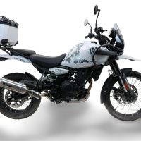 GPR TECH Royal Enfield Himalayan 450 2024/2025 e5 Plus Topcase aus Aluminium, silberfarben mit spezifischer Platte inklusive Kapazität Liter 26