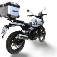 GPR TECH Royal Enfield Himalayan 450 2024/2025 e5 Plus Topcase aus Aluminium, silberfarben mit spezifischer Platte inklusive Kapazität Liter 35
