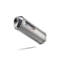 GPR auspuff kompatibel mit  Cf Moto 700 Mt 2023-2024, Satinox , Racing Slip-on, inkl. Verbindungsrohr, herausnehmbarem DB-Killer, ohne ABE 