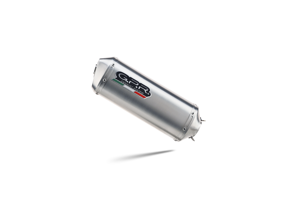 GPR auspuff kompatibel mit  Kawasaki Er 6 N - F  2012-2016, Satinox , Homologierte auspuff mit verbindungsrohr und katalysator 