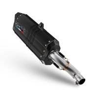 GPR auspuff kompatibel mit  Ktm LC 8 Super Adventure 1290  R 2021-2024, Hyper Sonic Black Titanium, Racing-Komplettsystem-Auspuff, einschließlich Krümmer und abnehmbarem DB-Killer 