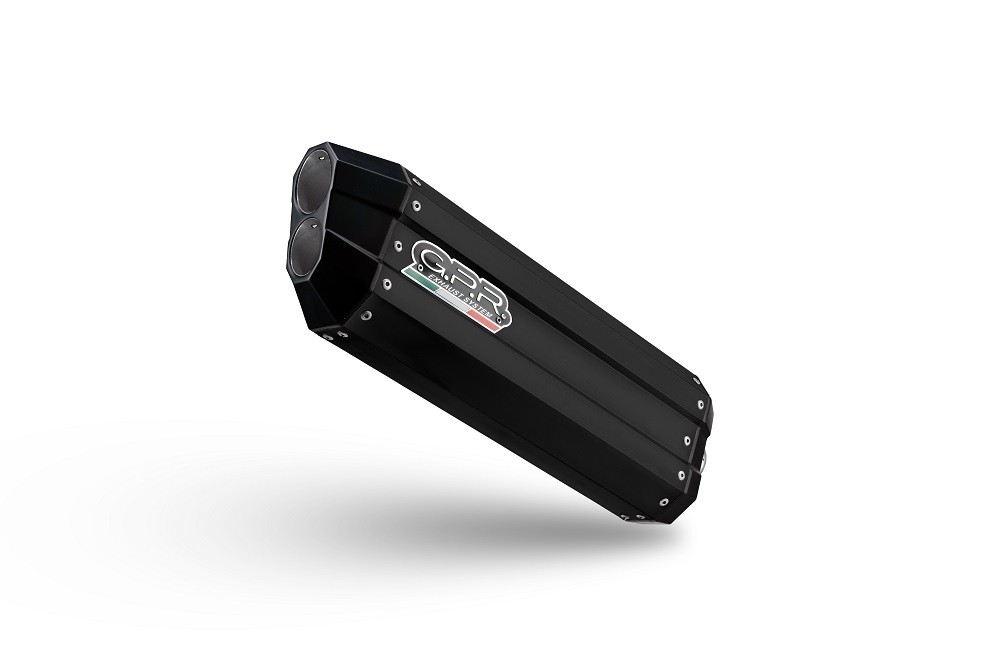 GPR auspuff kompatibel mit  Ktm LC 8 Super Adventure 1290  R 2021-2024, Hyper Sonic Black Titanium, Racing-Komplettsystem-Auspuff, einschließlich Krümmer und abnehmbarem DB-Killer 