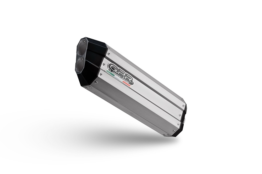 GPR auspuff kompatibel mit  Suzuki V-STROM DL 800 DE - SE 2023-2025, Hyper Sonic Titanium, Zugelassener legaler Slip-On-Auspuff mit Abe, einschließlich abnehmbarem DB-Killer und Verbindungsrohr 