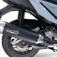 GPR auspuff kompatibel mit  Sym ADX 300 2024-2026, Furore-X Scooter, Homologierte auspuff für lärm mit verbindungsrohr und katalysator 