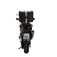 GPR TECH Sym ADX TG 400 2024/2026 e5 Plus Topcase aus Aluminium, schwarze Farbe mit spezifischer Platte enthalten Kapazität Liter 26