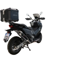 GPR TECH Sym ADX TG 400 2024/2026 e5 Plus Topcase aus Aluminium, schwarze Farbe mit spezifischer Platte enthalten Kapazität Liter 35