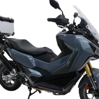 GPR TECH Sym ADX TG 400 2024/2026 e5 Plus Topcase aus Aluminium, silberfarben mit spezifischer Platte inklusive Kapazität Liter 35