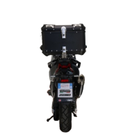 GPR TECH Sym ADX TG 400 2024/2026 e5 Plus Topcase aus Aluminium, schwarze Farbe mit spezifischer Platte enthalten Kapazität Liter 45