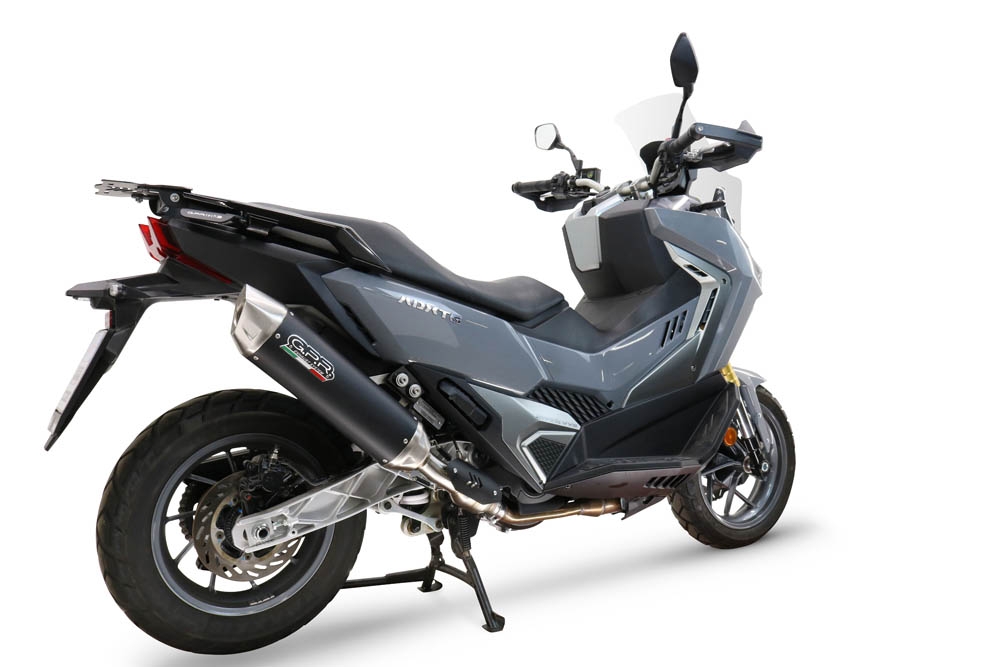 GPR auspuff kompatibel mit  Sym ADX TG 400 2024-2026, Furore-X Scooter, Homologierte auspuff für lärm mit verbindungsrohr und katalysator 